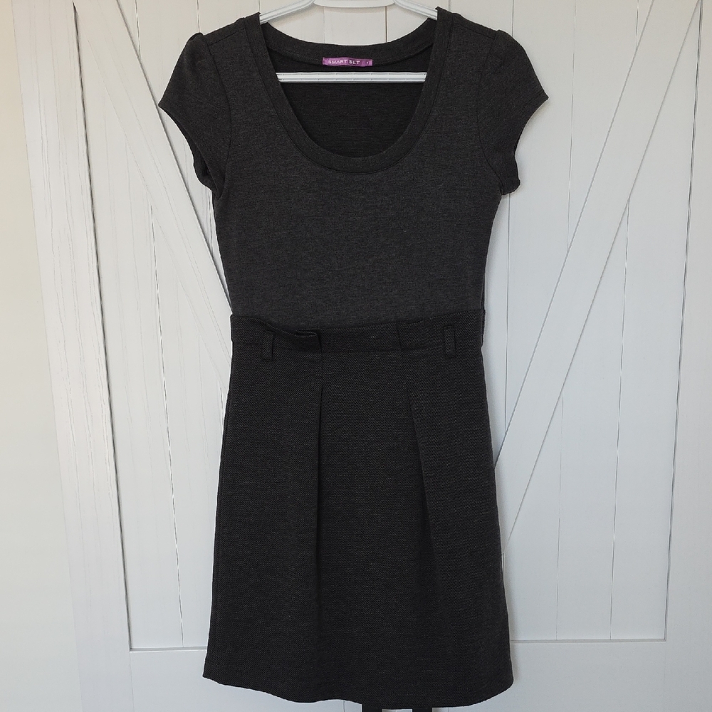 Smart Set Charcoal Mini Dress